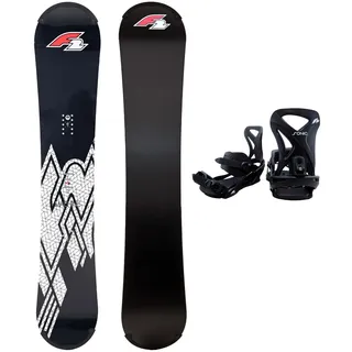 F2 Set Snowboard Rental Machine mit Protector + Bindung Größen wählbar
