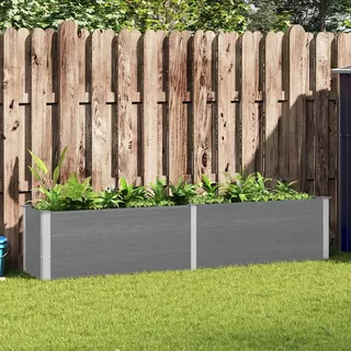 vidaXL Garten-Hochbeet 250 x 50 x 91 cm Grau