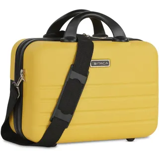 ITACA - Kosmetikkoffer Hartschale Groß, Beautycase Damen, Trolley & Handgepäck Koffer: Beauty Case Hartschale, Kosmetik Koffer, Kosmetiktasche Groß - Ideal für Reisen!, Gelb