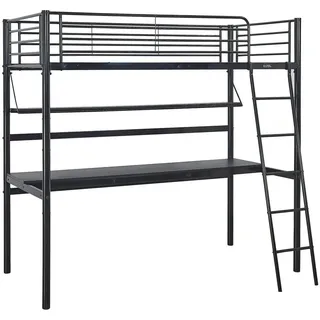 Habitat et Jardin Etagenbett Alona 90 x 190 cm Metall schwarz schwarz