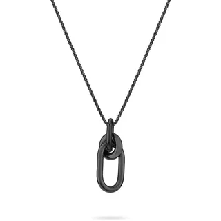 Liebeskind Berlin Halskette LJ-1787-N-45 Edelstahl Schwarz