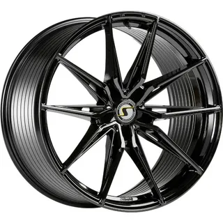 Schmidt Felge TwentyOne 10.5Jx20 ET 33 5x108 Diamant Schwarz E10520TKXF+33S00BG kompatibel mit Jaguar F-Type Typ QQ6