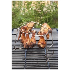 Barbecue Masters Delicious holder for making hot wings or chicken legs. That way you get crispy skin all around. Super delicious and easy.