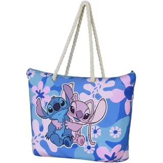 Karactermania Disney Lilo und Stitch Hug-Soleil Strandtasche, Rosa, 52 x 37 cm