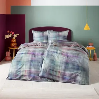 Estella Bettwäsche Pamela" creme-mauve 1x 135x200 cm + 1x 80x80 cm" - Creme, Violett