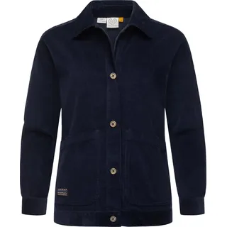 Ragwear Cordjacke "Cordjacke Ennea" ohne Kapuze Leichte Damen Übergangsjacke aus Kord, navy