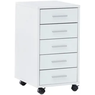 Wohnling Lisa Rollcontainer 33 x 38 x 63 cm Weiß