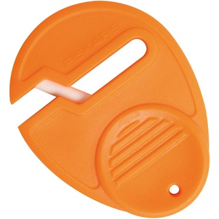 Fiskars Universal Scherenschärfer, Für Rechts- und Linkshänder, Keramik-Schleifköpfe/Kunststoff-Gehäuse, Orange, Sewsharp, 1003871