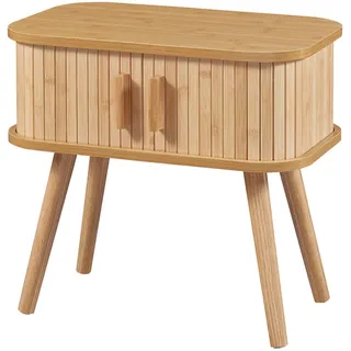 [en.casa] Nachtschrank Nordkapp 48 x 45 x 30 cm Beige