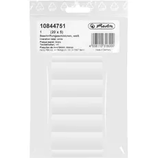 herlitz Blanko-Beschriftungsschilder, (B)60 x (H)21 mm, weiß