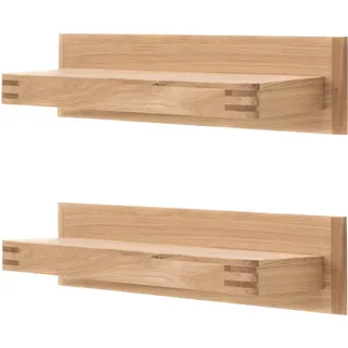 Livetastic Wandboard , Eichefarben , Holz, Holzwerkstoff , Balkeneiche , furniert, massiv , 90x20x25 cm , Made in Eu , Wohnzimmer, Regale, Wandboards