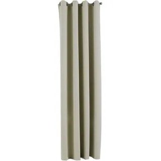 Gardinenbox Vorhang Blickdicht »Newyork« Beige HxB 225x140 cm 1er-Pack Thermo-Gardine Verdunkelungsvorhang Blackout Ösen schalldämmend ÖKOTEX UV-Schutz Raffhalter, 201920600