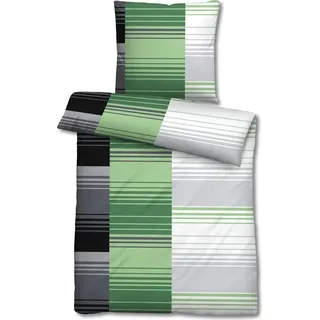 Mikrofaser Seersucker Bettwäsche 155 x 220 + 80 x 80 cm