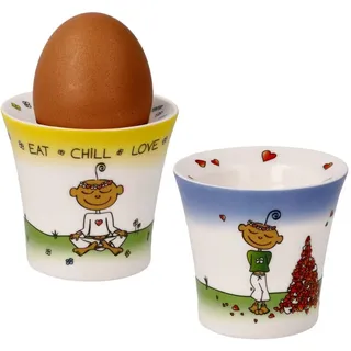 GOEBEL Eierbecher Set - Der kleine Yogi
