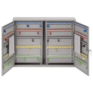 Burg Wächter Burg-Wachter KC200HL Sterling Heavy Duty Doppeltür-Schlüsselschränke, Grau, 200 Schlüsselhaken