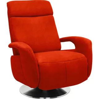 Beldomo System Relaxsessel , Orange , Textil , Uni , 84x109x88 cm , Made in Eu , Relaxfunktion , Wohnzimmer, Sessel, Relaxsessel