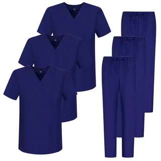 MISEMIYA - Pack * 3 Sets - Unisex Sanitary Uniform Medical Sanitary Uniforms Sanitary Sets 3-817-8312