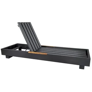 Sonnenliege Bari - Aluminium eisengrau matt