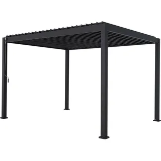 Leco Lamellenpergola Deluxe 3 m x 4 m Anthrazit