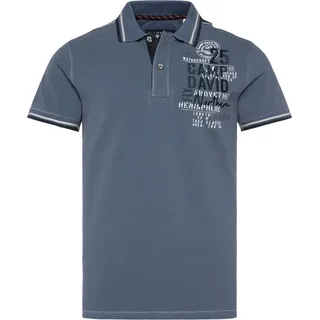 Camp David Poloshirt ALASKA ICE TOUR Polo-Kurzarmshirt - Blau