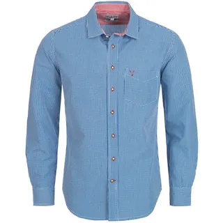 Nübler Trachtenhemd »Trachtenhemd Langarm Ralf«, blau