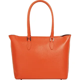 Cluty Shopper Leder Orange