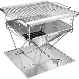 Portable Grill Met RVS Frame - Groß