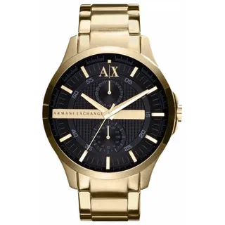 Armani Exchange Watch For Men, Quarz-Multifunktionswerk und 44mm Gehäusegröße mit Edelstahlarmband