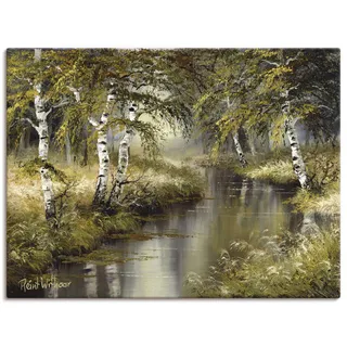 ARTland Wandbild »Kanal tief im Wald«, Wald, (1 St.), als -Leinwandbild, Poster, Wandaufkleber in verschied. Größen & Produktarten