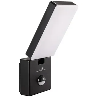 Maclean Brackets Maclean PIR Bewegungsmelder LED Lampe schwarz 10W IP65 800lm 4000K MCE516 B