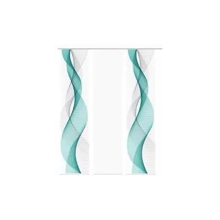 HOME WOHNIDEEN Schiebevorhang ¦ türkis/petrol ¦ Maße (cm): B: 60