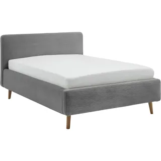 Meise Möbel meise.möbel Polsterbett Mattis 120 x 200 cm Cord Grau