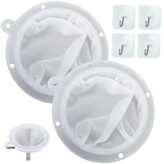 Sieb Filter Mesh zum Edelstahl Trichter 200/400 Mesh Lebensmittelfiltersieb Jam Straining Set Sieb Kompatibel für 13 cm Küchen Trichter Filterung von Saft Milch Kaffee Wein