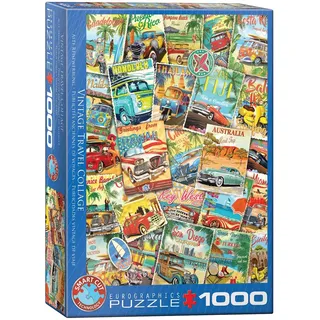 Eurographics Puzzle Retro-Reise-Collage 1000 Teile