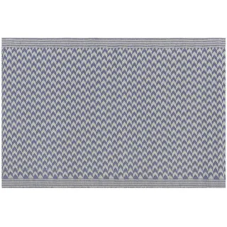 Beliani Outdoor-Teppich Mango 90/60 cm mit Zackenmuster Rechteckig , 60x90 cm , Teppiche und Böden, Teppiche, Outdoorteppiche