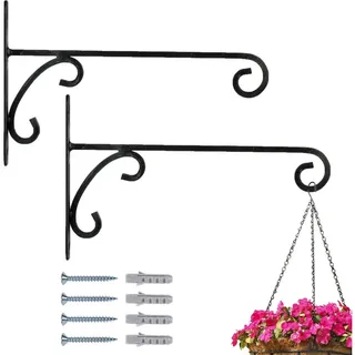 Marrakesch Orient & Mediterran Interior 2er Set Wandhaken fuer Blumenampel Laternenhaken Tarmo 25cm