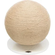 Trixie Kratzball auf Platte (31 cm, Weiss, Beige), Katzenbaum