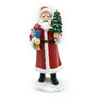 Weihnachtsmann "Weihnachtsdeko rot", bunt (rot, bunt), B:8cm H:20cm, Polyresin, CHRISTMAS GOODS BY INGE, Dekofiguren, Weihnachtsmann, aus Polyresin, Höhe ca. 20 cm