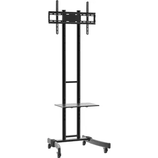 VCM B-MS 190 TV-Rack 76 x 190 x 66 cm Schwarz Stahl