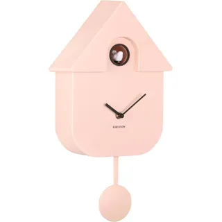 Karlsson Wanduhr Modern Cuckoo Soft Pink - Rosa