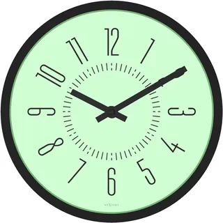 NeXtime 3261WI Wanduhr, Metall, Weiß, 35cm