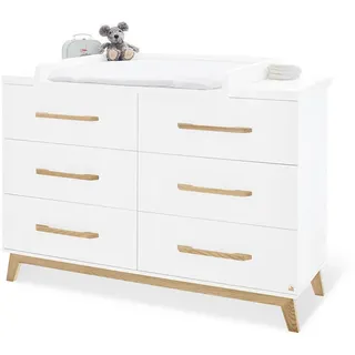 Pinolino Wickelkommode , Weiß , Holz , Esche,Kiefer , massiv , 140x78x105 cm , Babymöbel & Kindermöbel, Babyzimmer, Wickelkommoden & Zubehör, Wickelkommoden