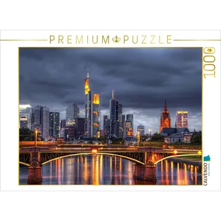 CALVENDO Puzzle Ignaz Bubis Brücke (Frankfurt-Deutschland) 1000 Teile Puzzle quer | 1000 Teile Lege-Größe 64 x 48 cm Foto-Puzzle für glückliche Stunden