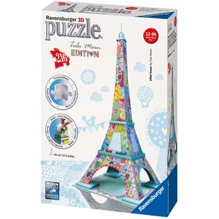 Ravensburger 12567 - Tula Moon Eiffelturm, 3D Puzzle - Bauwerke, 216 Teile