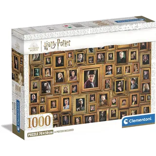CLEMENTONI Harry Potter 39786 – Unmögliches Puzzle 1000 Teile – Erwachsenenpuzzle schwer unmöglich Made in Italy