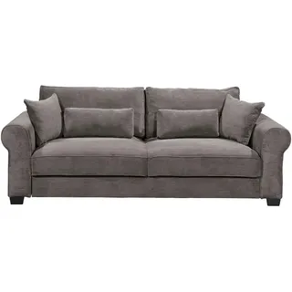Mid.you Schlafsofa , Mokka , Kunststoff , 250x95x125 cm , Schlafen auf Sitzhöhe, Rücken echt , Wohnzimmer, Sofas & Couches, Schlafsofas, Sonstige Schlafsofas