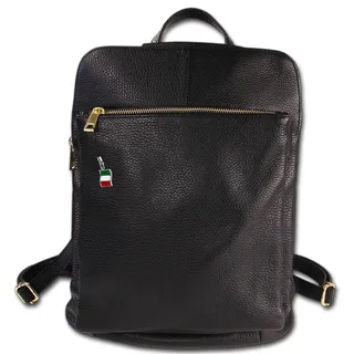 Florence Rucksack Damen Echtleder Cityrucksack schwarz ORM103S
