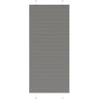 Plissee Anthrazit 90x200 cm Stoffbreite 89,4 cm Polyester - Grau