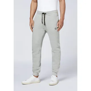 Sweathose CHIEMSEE, Herren, Gr. 3XL (64/66), Normalgrößen, grau (neutral gray melange), 90% Baumwolle, 10% Viskose, Hosen Sweathose