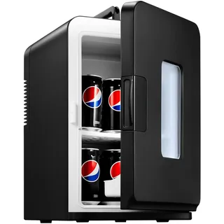 northclan Mini Kühlschrank 15 l 220V AC/12V DC 850 mm hoch Schwarz